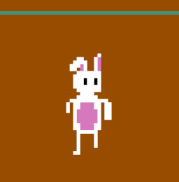 Main character A.K.A. Cannibal in bunny suit